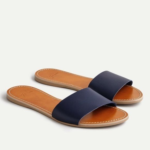 J. Crew Shoes - J. Crew Capri slide sandals in vachetta leather 7
